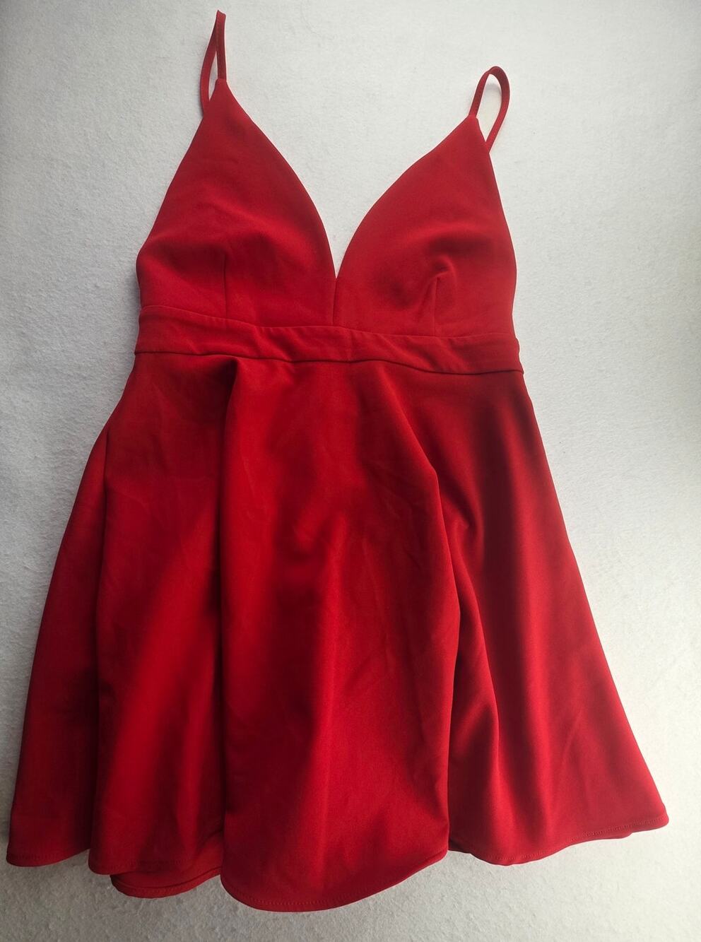 Zara Red Sleeveless Mini Dress Size Medium